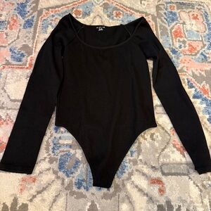 Urban Outfitters Out From Under Black Long Sleeve Bodysuit
